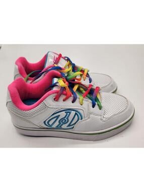 Heelys White Rainbow Roller Shoes Youth 8 / Women’s 7
